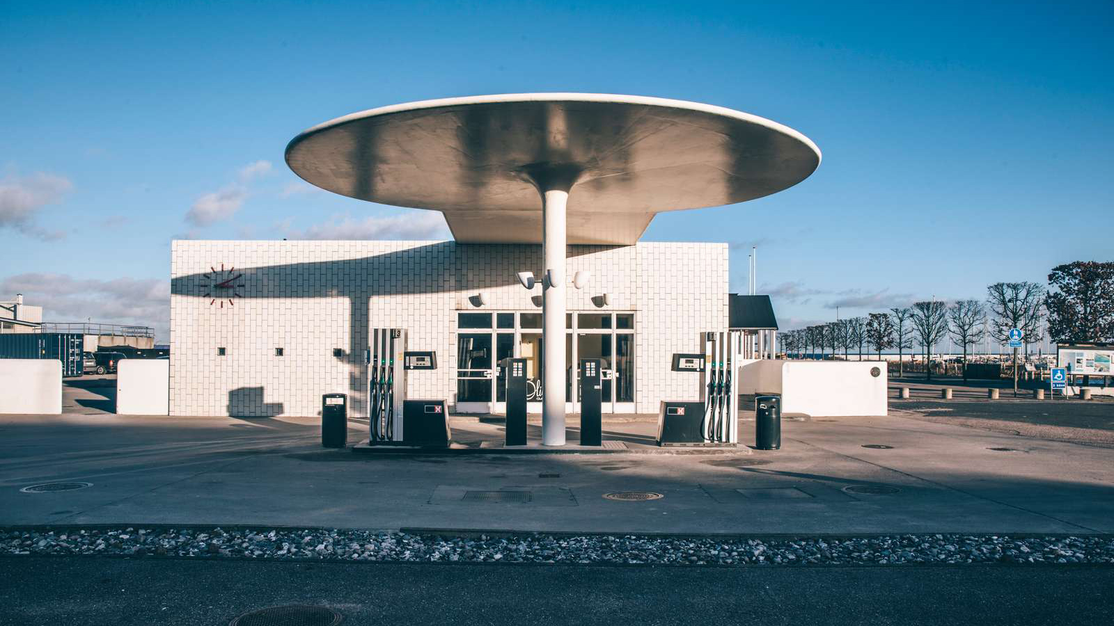 Modern architecture in Copenhagen by Arne Jacobsen