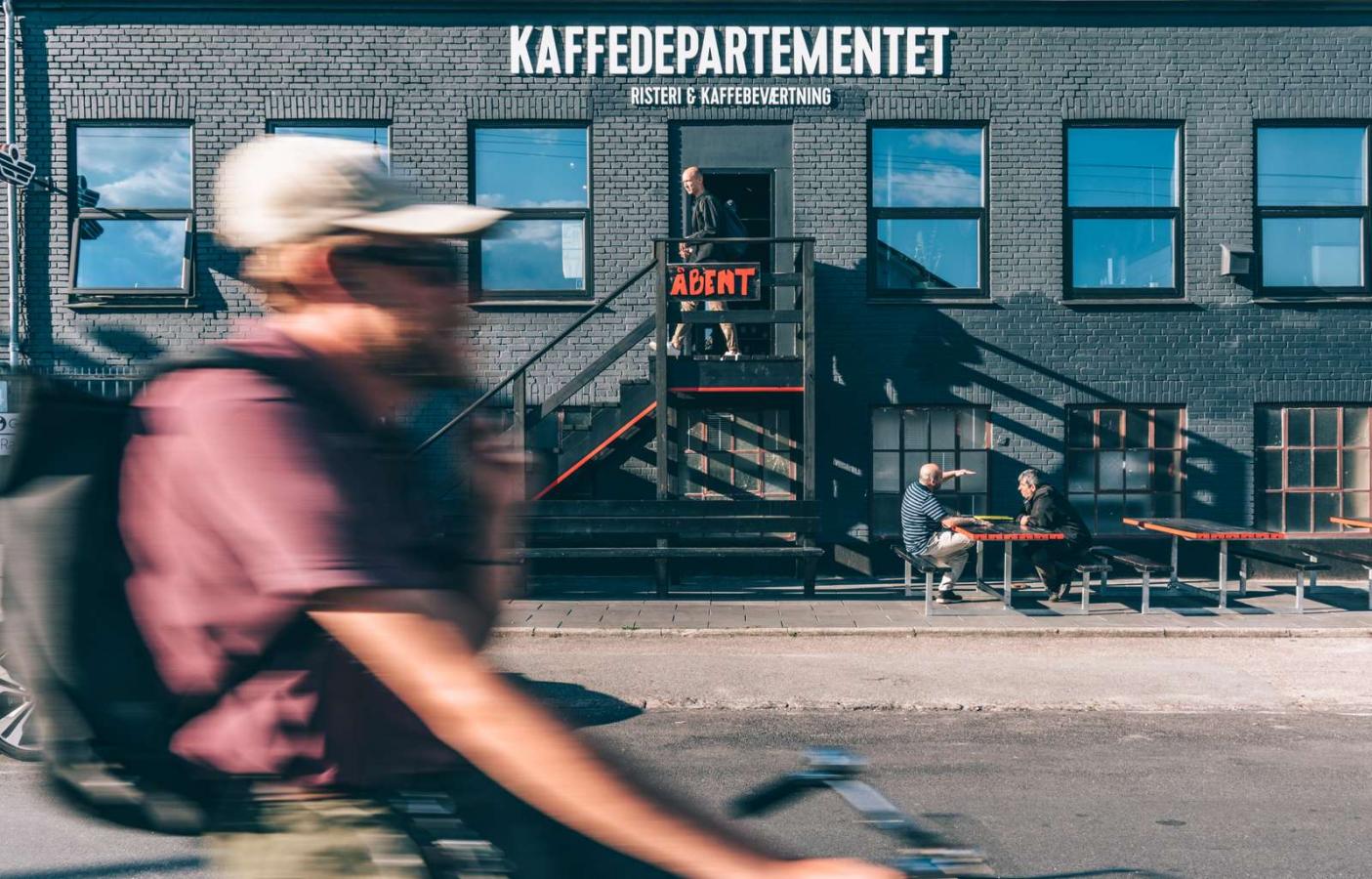 Kaffedepartementet coffee house in Copenhagen's Nordvest neighbourhood
