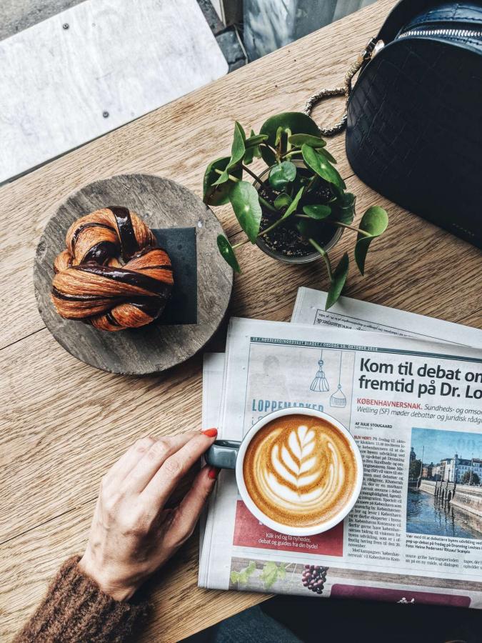 Coffee and pastry and Andersen & Maillard in Copenhagen