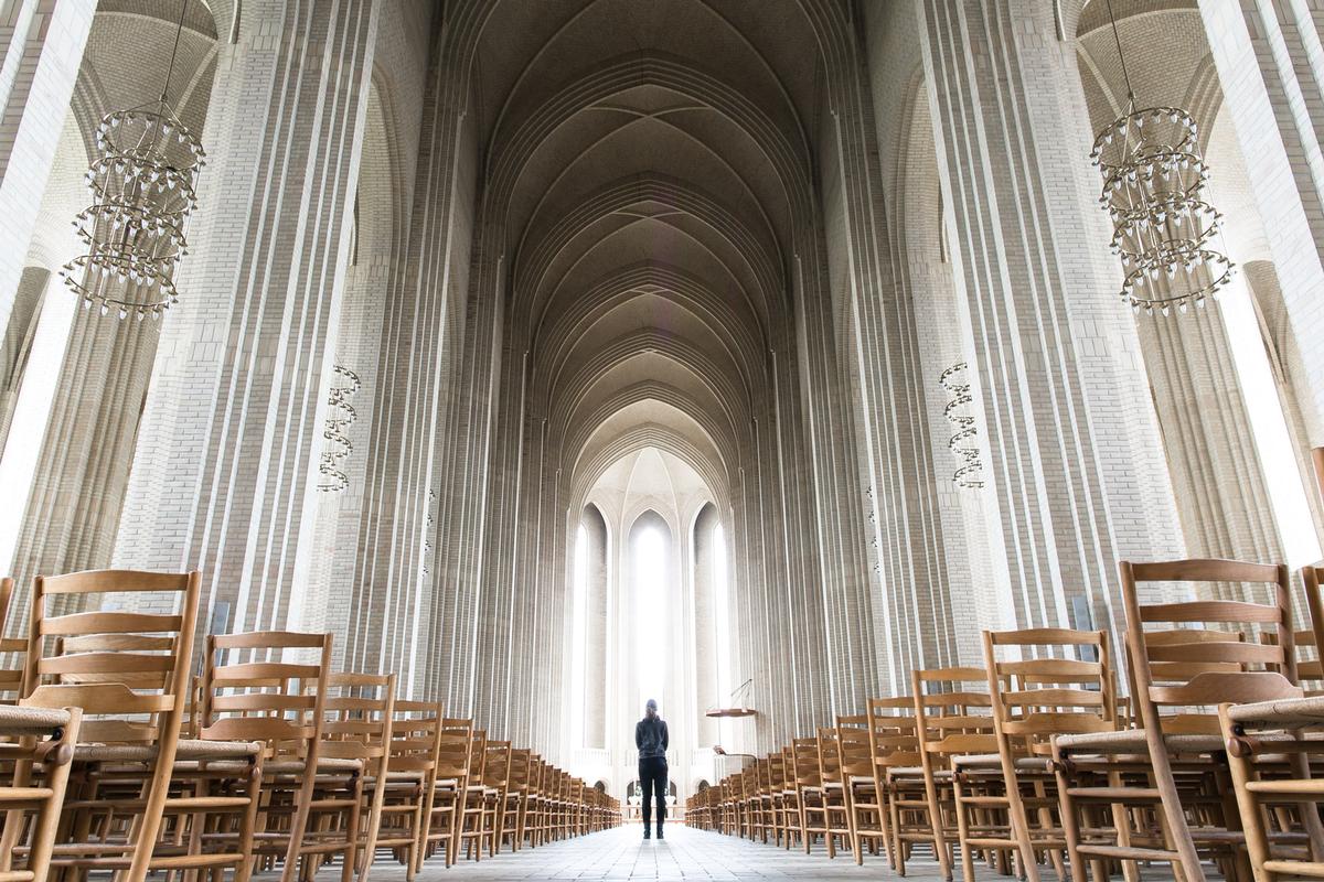 The grand scale of The Grundvig's Church is a reason to go to Copenhagen's Nordvest neighbourhood.