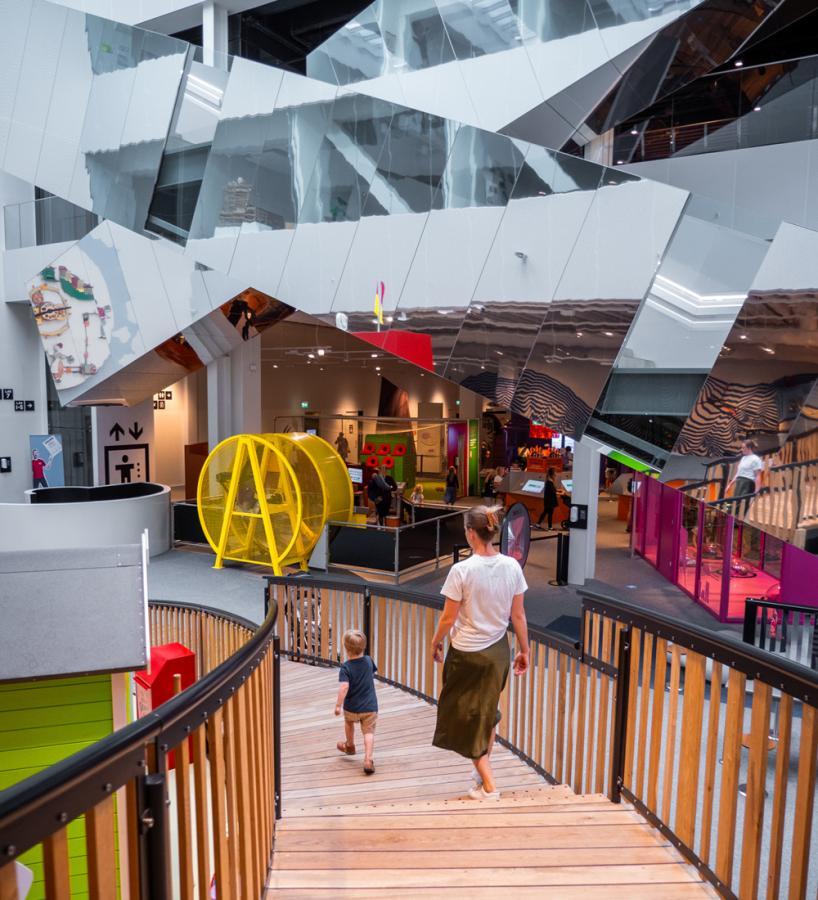 Family at Experimentarium in Copenhagen