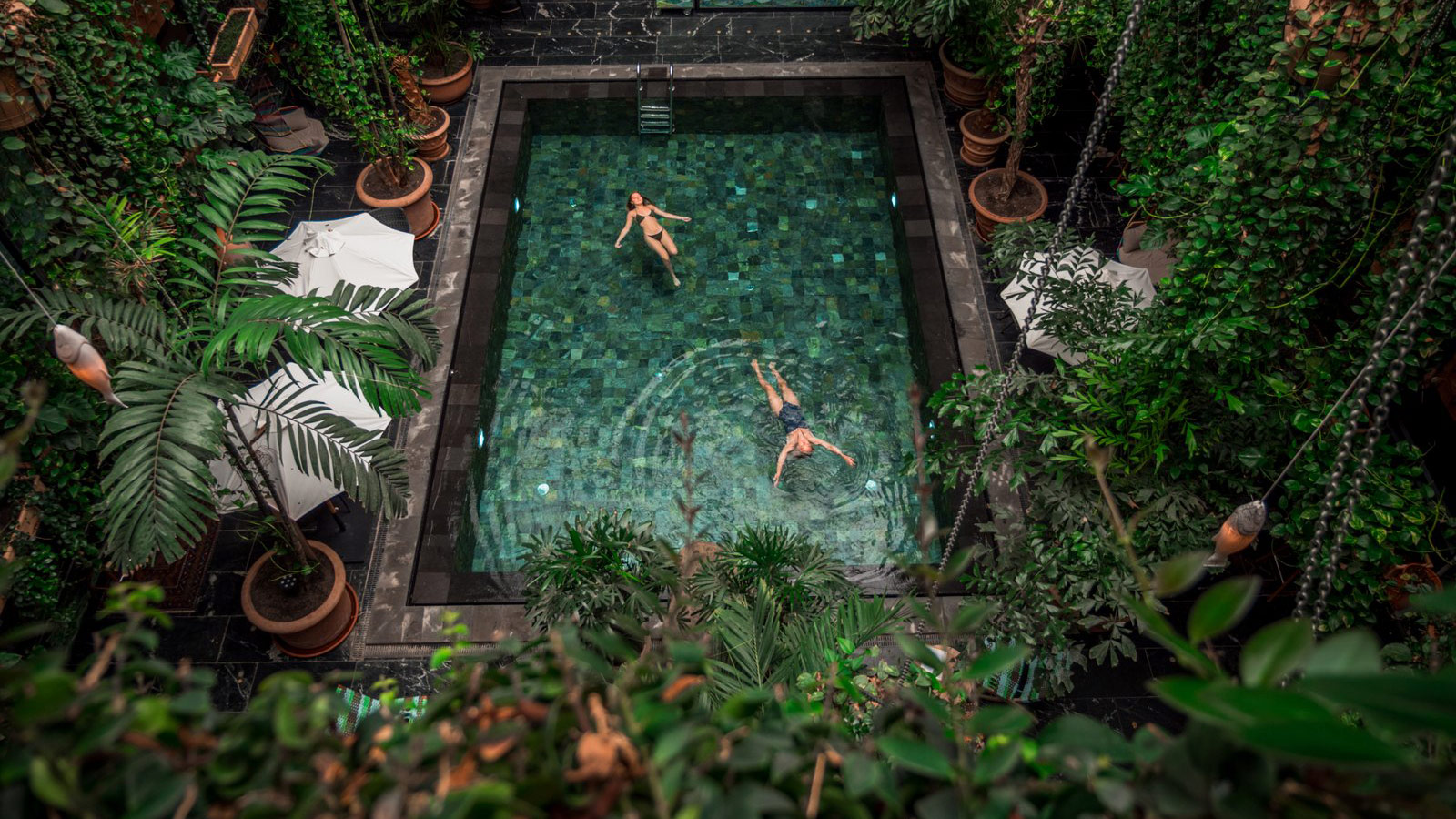 Enjoy the indoor pool at the beautiful Hotel Manon Les Suites