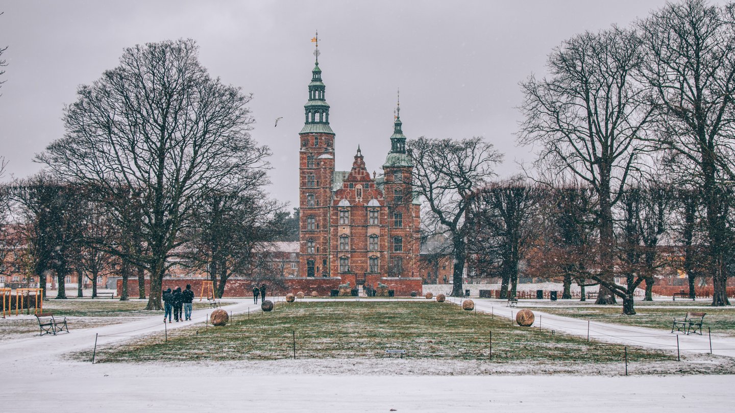 Rosenborg Castle in the snow