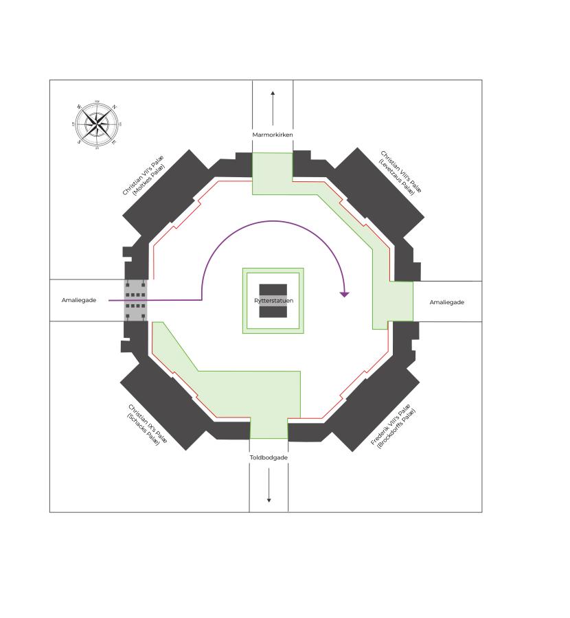 Changing of the guards at Amalienborg